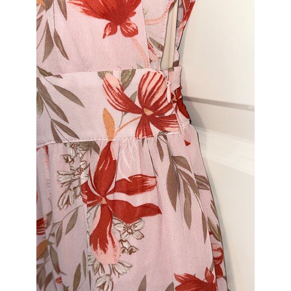 Pink Lily Pink and Red Floral Maxi Dress, Women's Size S - Picture 6 of 12